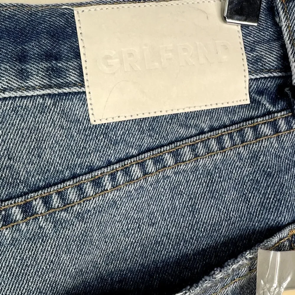 GRLDFRND The Hayden Low Rise Boyfriend Short Cutoff Denim Jean Distressed 26